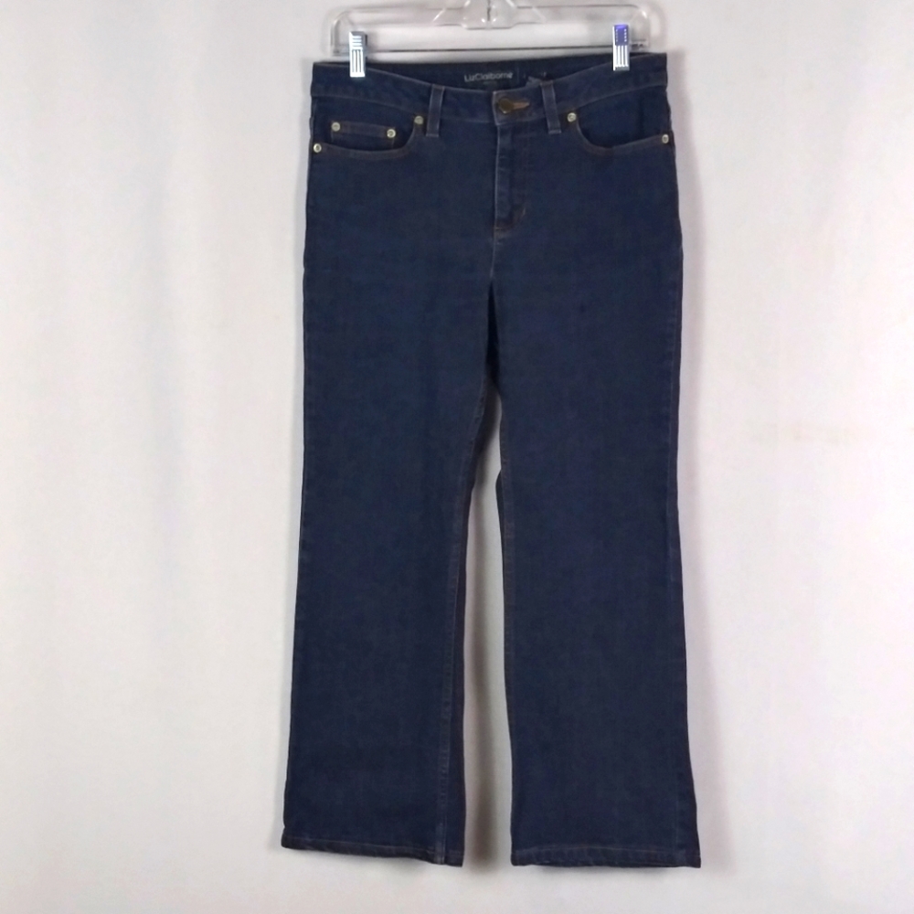 Liz Claiborne jackie blue jeans women size 6p - Picture 2 of 4